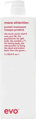 Mane Attention Protein Treatment 1 Litre I Intensive Hair Cream for Lowerless, B