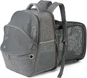 Labymos Expandable Pet CER Backpack Breathable Mesh Pet Carrying Bag for Cats Dogs Portable Foldable Pet CER for Traveling/Hiking/Camping