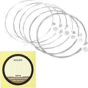 KieTeiiK Folk Guitars String, Pack of 6 Acoustic Guitar Part Professional .028-.043 6 Strings Folk Guitar String Nylon Guitar Strings Wound