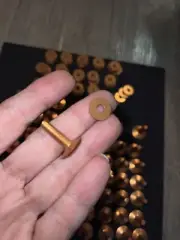Vintage 50 Copper Rivets Lot With Burrs Solid Copper Leathercraft Fasteners