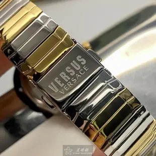 VERSUS VERSACE手錶, 男女通用錶 38mm 金銀12角形精鋼錶殼 墨綠色中二針顯示, 幾何立體錶面款 VV00088