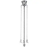 Chrome Components 3 Chain Suspension Lights Traditional Period Lighting Inspirations