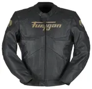 Furygan Sherman Evo, leather jacket , color: Black , size: 3XL
