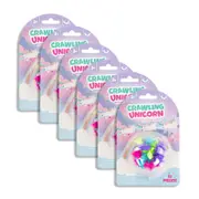 6x 12pc Pocket Money Fun 17.5cm Crawling Unicorns Kids/Children Animal Toy 3y+