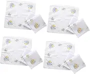 [Generic] 12 Pieces Ladies Handkerchiefs Wavy Edge Pocket Square Hankies