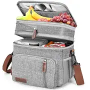 Lunch Box & Lunch Bag for Women Men, Large Insulated Adult Lunch Box Leakproo...