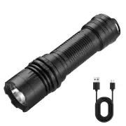 SEEKNITE ST13 1800 Lumens Compact EDC LED Flashlight USB Rechargeable Tactical Mini Torch, 5 Modes Super Bright IPX6 Wat
