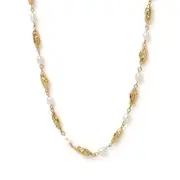 Mimi Pearl and Gold Necklace