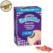 Smucker's Uncrustables Peanut Butter and Grape Jelly Sandwiches, Frozen, 18 ct.