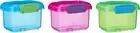 Sistema 41544 Lunch Food Storage Container with Contrasting Clips, GreenPink Blu