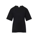 [Carven] Carven-Black Pearl Cotton T-Shirt-Donna M STAND