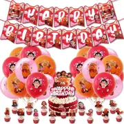 Turning Red Party Supplies Balloons Cake Topper Banner Birthday Decorations
