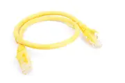 8WARE Cat6a UTP Ethernet Cable 25cm Snagless Yellow