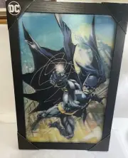 Batman Holographic Framed Wall Art, In packaging Unopened. Measures 19” X 13”