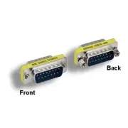 D-Sub DB15 Male to Male Mini Adapter 15Pin Straight Through Pinout PC JoyStick