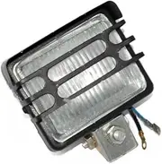 Rectangular 12v Halogen Work Light Flood Lamp With grill Compatible With Truck JCB Ford Tractor