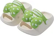 [Acdoslow] Toddler Little Kids Clogs Girls Garden Shoes Bow Sandals Slip-On Water Shoes Beach Pool Shower Slippers Children Slides