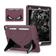Tablet Case Kids Friendly with Pencil Holder for iPad 11 2020/2021/2022-PlumBlack