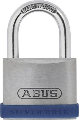 Abus SILVER ROCK SECURITY PADLOCK Keyed Alike, 5-Pin Cylinder- 42.4mm Or 52.2mm