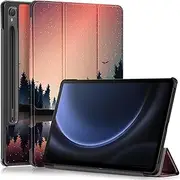 [Gylint] Case for Samsung Galaxy Tab S10 FE / S9 FE 5G 10.9 Inch/ S9 11 Inch, Folding Folio Ultra-Thin PU Leather Stand Case Cover with Auto Sleep/Wake Dusk