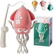 BOSENIYU Electric Dancing Octopus Toy, Crawling Dancing Automatic Obstacle Avoidance Octopus Sensor Toy, Self-Navigating Creative Magic Crazy 8-Leg Action Obstacle. (Pink)
