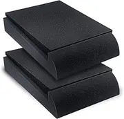 Liquid Stands Studio Monitor Sound Isolation Pads for Speakers 5" High-Density Speaker Foam Pads That Prevents Vibrations Angled Speaker Riser - Acoustic Speaker Isolation Pad for Floor, Desktop