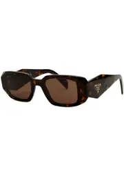 Prada - Rectangle-frame Sunglasses Designer-engraved Lenses, Designer-stamped Temples, 100% UV Protection - Tortoise One Size