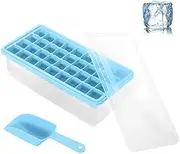 Silicone Ice Mold with Lid Reusable Popsicle Ice Cream Tray for Freezer Homemade Maker Block for Refrigerator M4e1 Ice