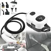 2500 W Steam Cleaner- with Brush Heads, Portable/Handheld, 6-Speed Adjustable, Independent Nozzle+ 15s Sprays Steam, Steam Temperature: ≈100°/ 360° Heat,for Floor, Car, Window,A