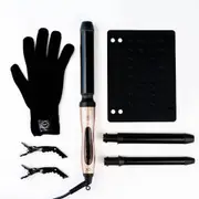 H2D X3 Professional Ceramic Hair Curling Wand (Rose Gold)