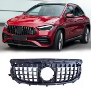 Black Grille Front Mesh Bumper Grill Fits for Benz GLA-Class GT 2024