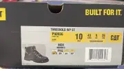 CAT Threshold Men's Waterproof Steel Toe Work Boot - Black, US 10