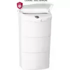 Economic White Wall Mount Locking Vertical Mailbox