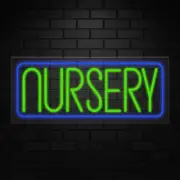 Nursery Neon Sign for Retail Displays | LED Flex Neon | 30"W x 12"H x 1"D