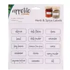 Labels for Jars 45pc Appetito Herb Spice Kitchen Pantry Food Container Storage