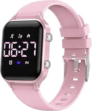 [Bomieux] Waterproof Kids Digital Watches for Boys Girls,Sport Watch with Pedometer Stopwatch Vibration Alarm for Ages 5-13,No App Fitness Tracker Watch for Kids Teens Birthday