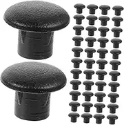 VILLFUL 500 pcs Screw Workbench Decorative Cover Rubber Cap Plugs Screw Hole Plugs for Table pp Cupboard Chair Screw Hole Plugs Small Screw Chair Wardrobe