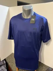 Under Armour Men’s T-Shirt Medium Blue - Polyester Spandex - NWT