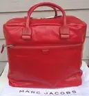 NEW $2495 MARC JACOBS X-Large Prince Antonia Leather Red Duffel Bag Weekender