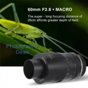 7artisans 60mm f2.8 Macro Close Focus Lens For RF Fuji X for Sony E Nikon Z Cam