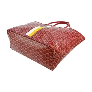 GOYARD SNOOPY防水帆布LOGO購物包-小/紅(白/黃)/平行輸入