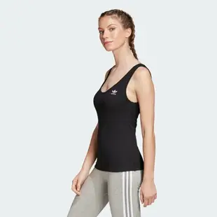 【全館滿額88折】【現貨】ADIDAS TANK TOP 女裝 背心 慢跑 訓練 棉質 透氣 黑【運動世界】FM2602