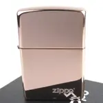 ZIPPO 美系~超質感ROSE GOLD玫瑰金鏡面LOGO字樣打火機