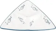 PAMINGONO Japanese Ceramic Plate 3 Section Portion Control Dish Boys and Girls Plate Cute Design