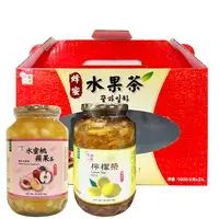 在飛比找樂天市場購物網優惠-【韓味不二】生茶系列禮盒1kg x 2入 多種口味 (水蜜桃