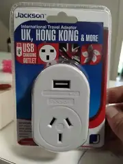 UK, Hong Kong, Singapore & more - Jackson International Travel Adaptor USB USB-C