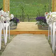 100ft × 40" Burlap Aisle Runner 100% Natural Jute Wedding Rustic Vintage Fabric