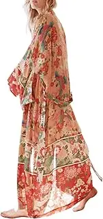 [YouKD] Summer Long Caftan Bohemian Beach Bikini Cover Up Dress Plus Size Kimono for Women