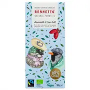 Bennetto Organic Dark Chocolate 100g - Amaranth & Sea Salt