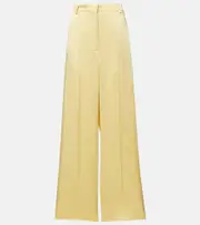 [Stella McCartney] Stella McCartney High-rise wide-leg pants AU 6 yellow